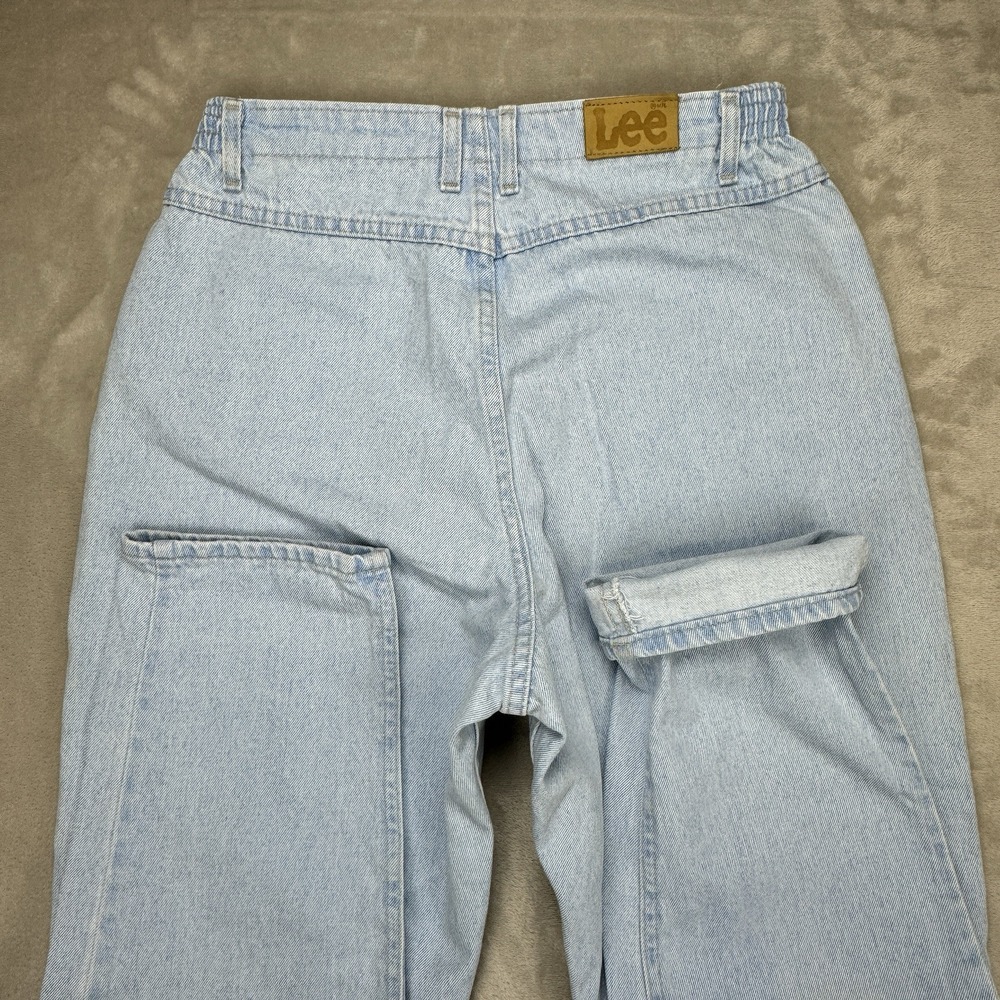 Vtg 80s Lee Jeans Bareback High Rise Tapered Slim Womens 14 (30-32x31) USA Made